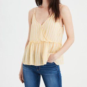 American Eagle Striped Cross Back Cami